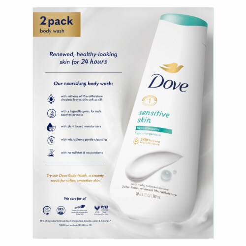 Dove Sensitive Skin Nourishing Body Wash Perspective: right