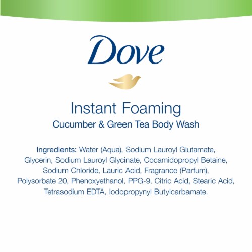 Dove Cucumber & Green Tea Scent Instant Foaming Body Wash Perspective: right