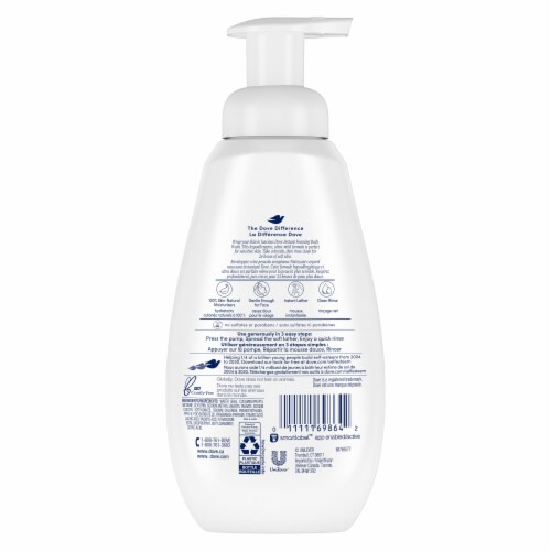 Dove Sensitive Skin Instant Foaming Body Wash Perspective: right