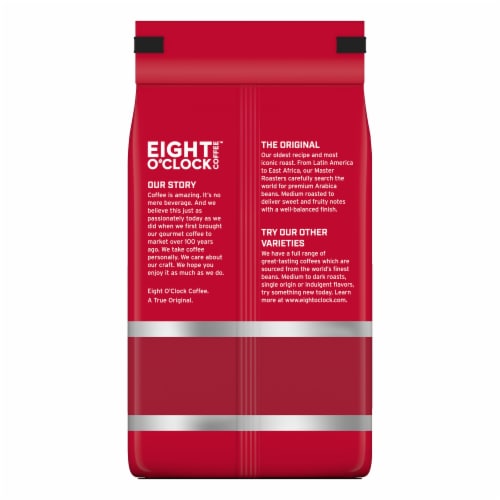Eight O'Clock Coffee Medium Roast Whole Bean The Original Coffee 21 oz Perspective: right