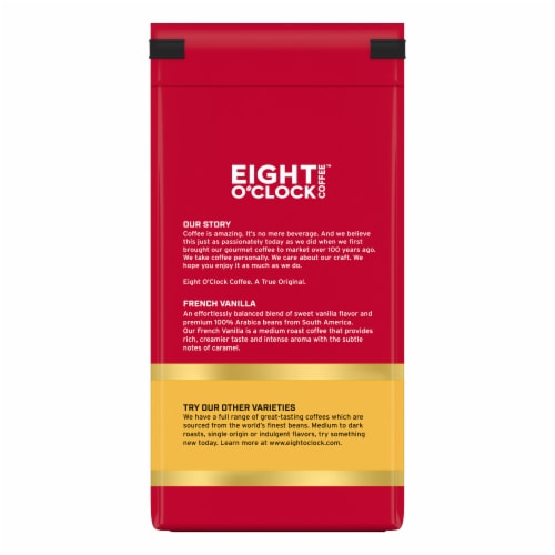 Eight O'Clock Coffee Medium Roast Ground French Vanilla Coffee 11 oz Perspective: right