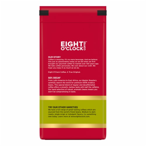 Eight O'Clock® 50% Decaf Medium Roast Ground Coffee Perspective: right