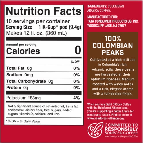 Eight O'Clock Coffee™ KCup® Medium Roast Colombian Perspective: right