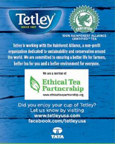 Tetley® Iced Tea Blend Tea Bags Family Size Perspective: right