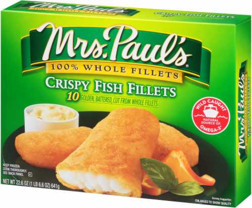 Mrs. Paul's Whole Crispy Fish Fillets Perspective: right