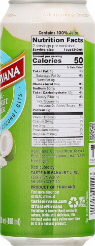 Taste Nirvana Real with Pulp Coconut Bottled Water Perspective: right