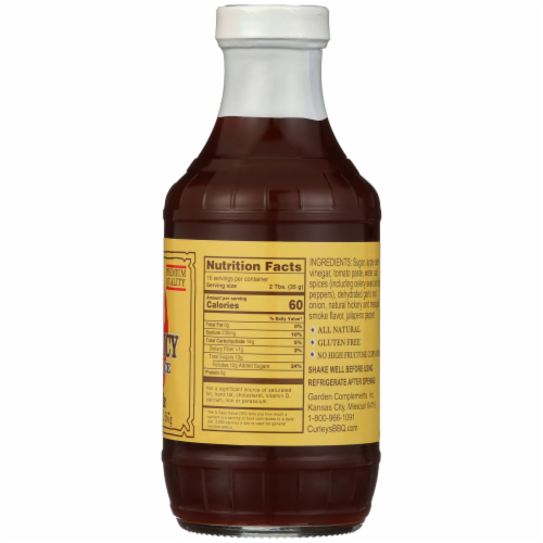Curley's™ Famous Hot & Spicy BBQ Sauce Perspective: right