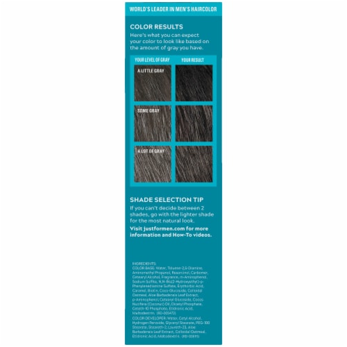 Just For Men Mustache & Beard M-50 Darkest Brown Hair Color Perspective: right