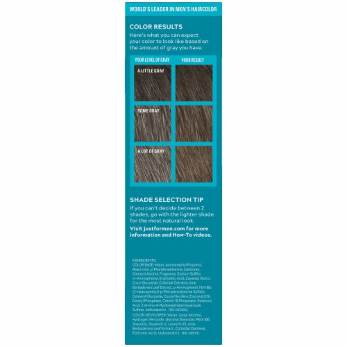 Just For Men Mustache and Beard Brush-In Color Gel, Medium Dark Brown Perspective: right