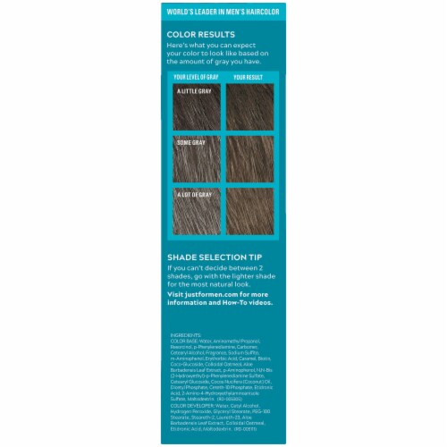 Just For Men Mustache and Beard Brush-In Color Gel, Medium Dark Brown Perspective: right