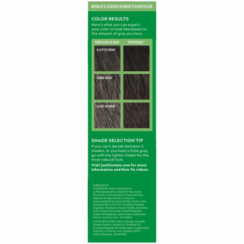 Just For Men® Real Black Shampoo-In Color Men's Hair Color Perspective: right