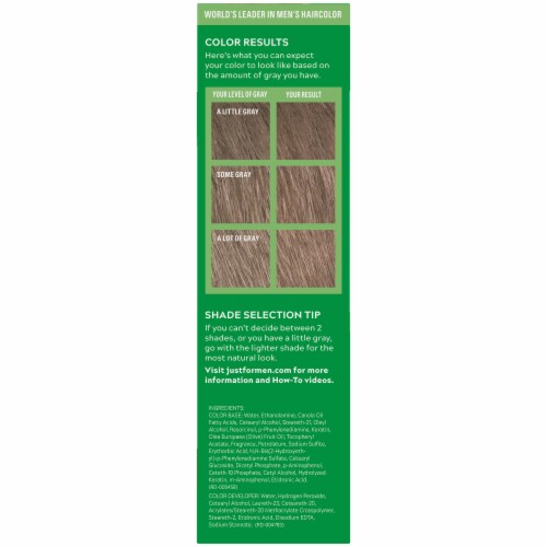Just For Men Dark Blonde/ Lightest Brown H-15 Shampoo-In Color Perspective: right