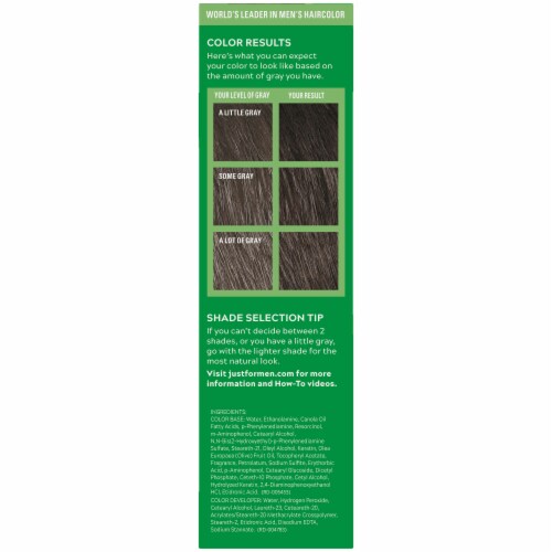 Just For Men® Darkest Brown Shampoo-In Color Men's Hair Color Perspective: right