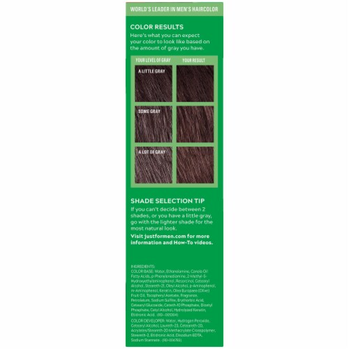 Just For Men Medium Red Brown H-37 Shampoo-In Color Perspective: right