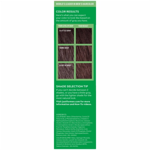 Just For Men Medium Red Brown H-37 Shampoo-In Color Perspective: right