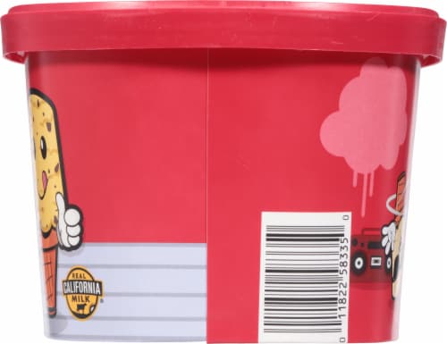 Thrifty Chocolate Chip Cookie Dough Ice Cream Tub Perspective: right