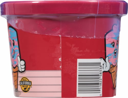 Thrifty Cotton Candy Ice Cream Tub Perspective: right