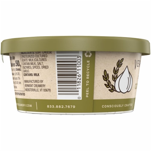 Vermont Creamery Garlic & Herb Goat Cheese Dip Perspective: right