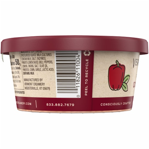 Vermont Creamery Red Pepper & Lemon Goat Cheese Dip Perspective: right