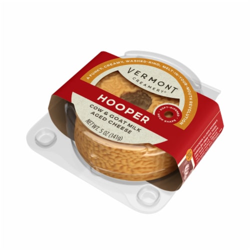Vermont Creamery® Hooper Cow & Goat Milk Aged Cheese Perspective: right