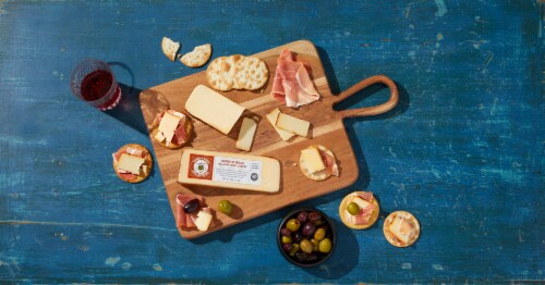 Sartori® Tomato Basil BellaVitano® Cheese Wedge Perspective: right