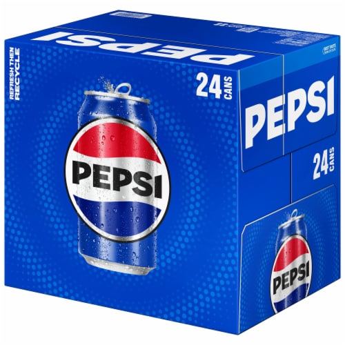 Pepsi Cola® Soda Cans Perspective: right
