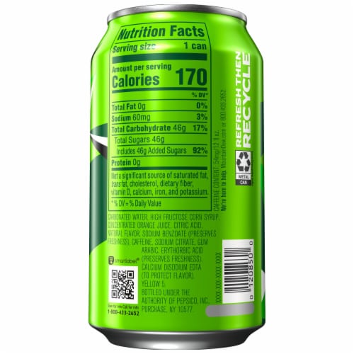 Mountain Dew® Citrus Soda Perspective: right