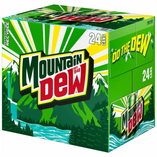 Mountain Dew® Soda Cans Perspective: right