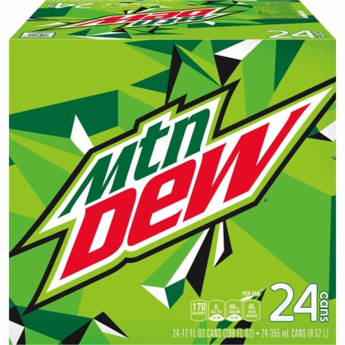 Mountain Dew® Soda Cans Perspective: right