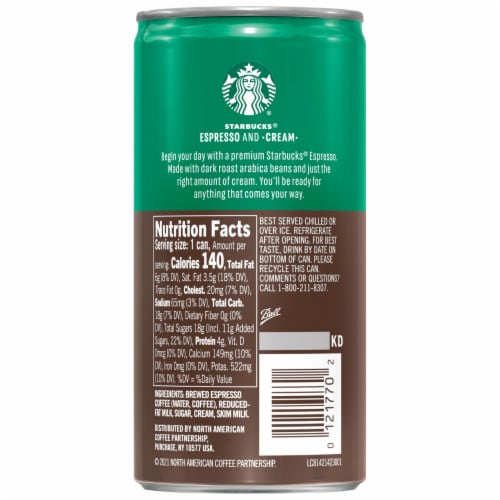 Starbucks DoubleShot Espresso & Cream Premium Espresso Beverage Perspective: right