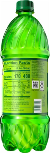 Mountain Dew® Citrus Soda 1 Liter Bottle Perspective: right