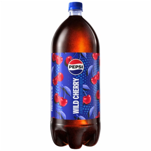 Pepsi Cola® Wild Cherry Soda Bottle Perspective: right