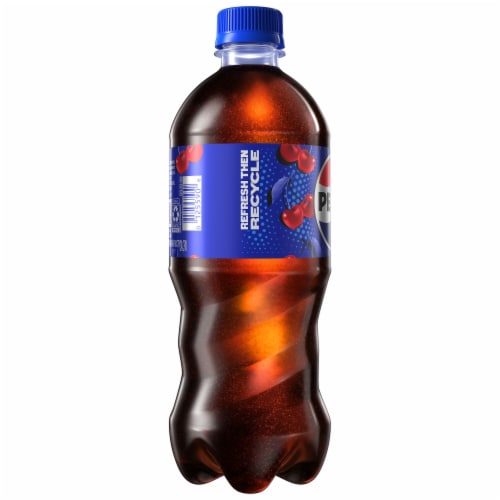 Pepsi Cola® Wild Cherry Soda Bottle Perspective: right