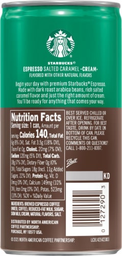 Starbucks® DoubleShot Espresso & Salted Caramel Cream Premium Espresso Beverage Perspective: right