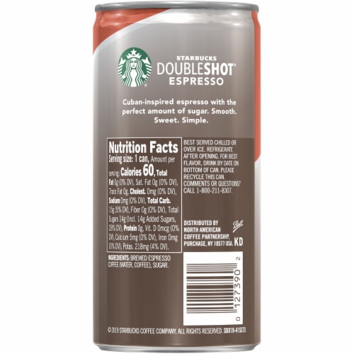 Starbucks DoubleShot Cubano Premium Espresso Beverage Perspective: right