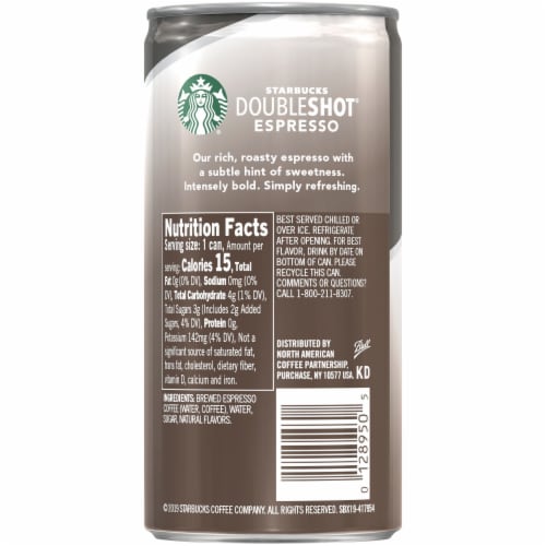Starbucks® DoubleShot Americano Black Premium Espresso Beverage Perspective: right