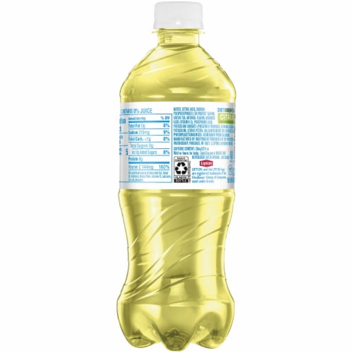 Lipton Diet Iced Green Citrus Tea Bottle Perspective: right