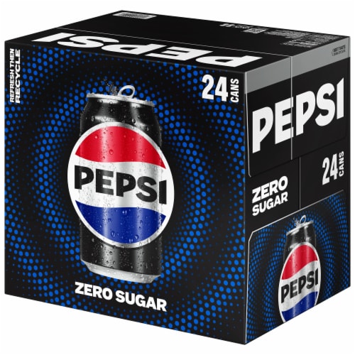 Pepsi Cola® Zero Sugar Soda Cans Perspective: right