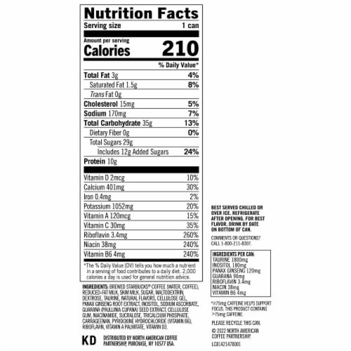 Starbucks® DoubleShot® Mocha Energy Coffee Beverage Perspective: right
