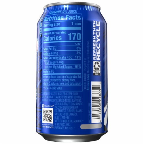 Mountain Dew Voltage® Raspberry Citrus Flavored Soda Perspective: right