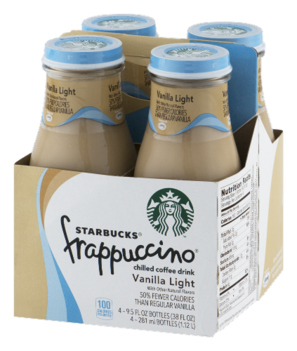 Starbucks Vanilla Light Frappuccino Chilled Coffee Drink 5 Pack Perspective: right
