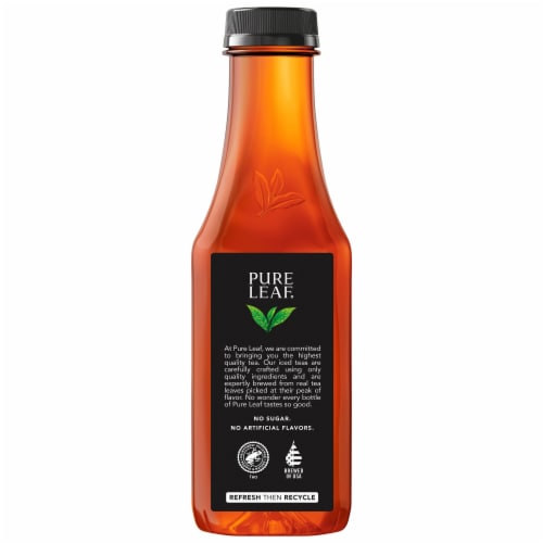 Pure Leaf Real Brewed Tea Unsweetened Black Tea With Lemon 18.5 Fl Oz Perspective: right