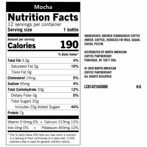 Starbucks® Mocha Frappuccino Iced Coffee Multipack Bottles Perspective: right