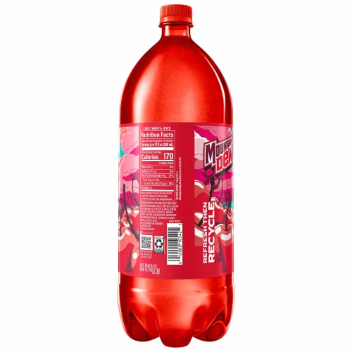 Mountain Dew® Code Red Soda Bottle Perspective: right