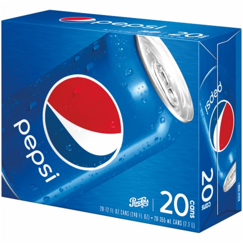 Pepsi Cola® Soda 20 Pack Perspective: right