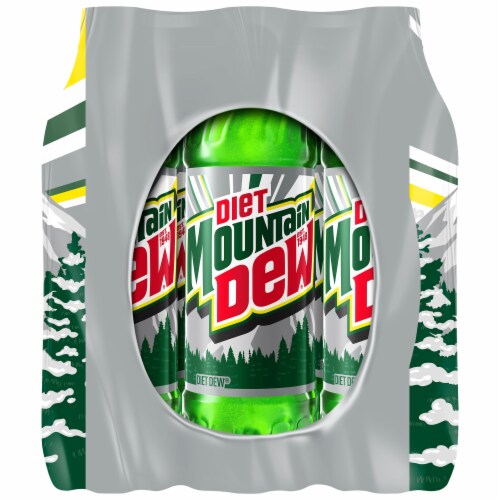 Diet Mountain Dew® Soda Bottles Perspective: right