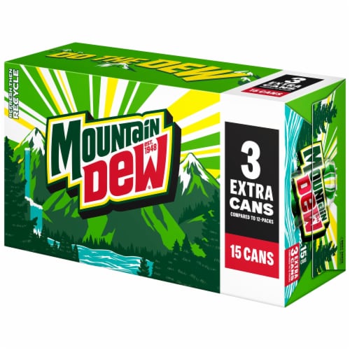 Mountain Dew® Soda Cans Perspective: right