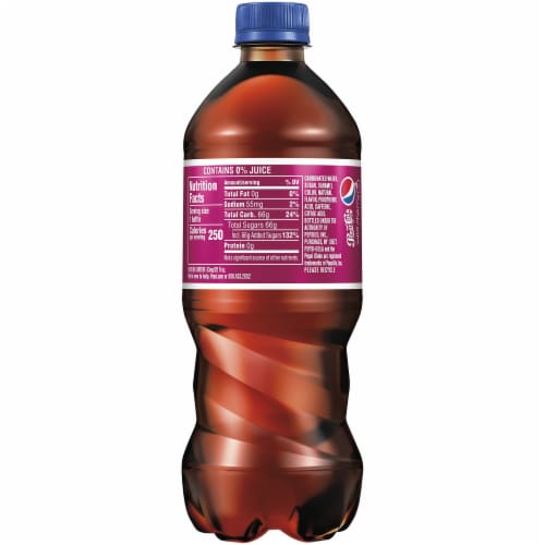 Pepsi Wild Cherry with Real Sugar Cola Soda Perspective: right