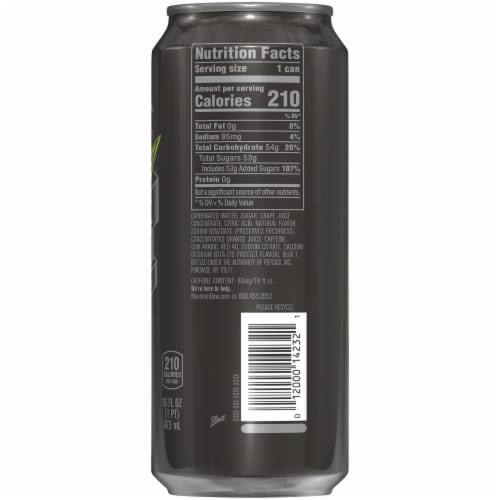 Mountain Dew® Black Label® Dark Berry Soda Perspective: right