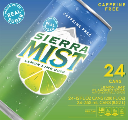Sierra Mist® Lemon Lime Caffeine Free Soda 24 Pack Perspective: right